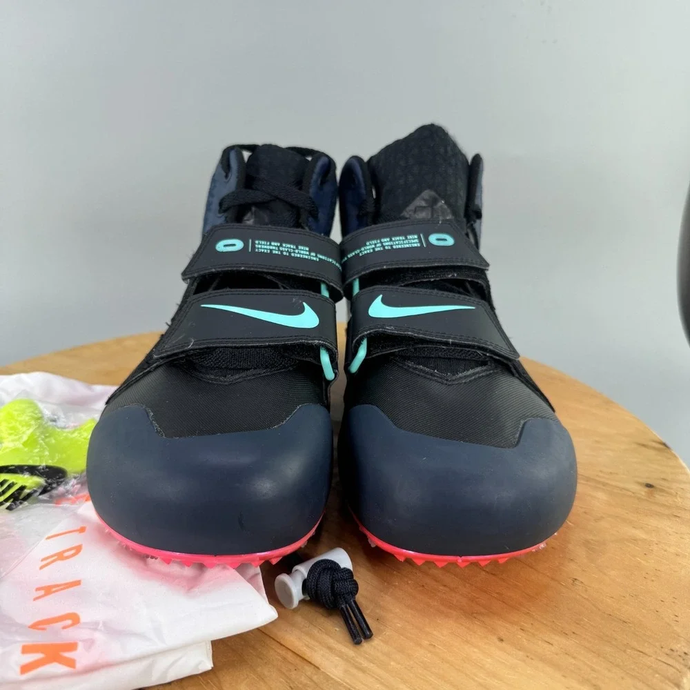 Nike Zoom Javelin Elite 3 Mens Size 11.5 Track Shoes Black Obsidian Orange Pulse